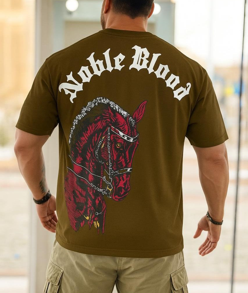 Horse Back Printed Dropshoulder