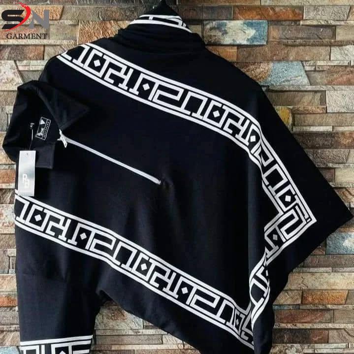 Half Zip printed T-Shirt